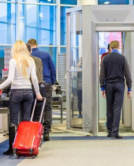 MOSCOW - NOVEMBER 23, 2013: people in the hall of the airport Domodedovo November 23, 2014 in Moscow. Domodedovo airport - the largest and modern airport of Russia